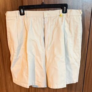 Classic Tan Flat Front Men's Shorts